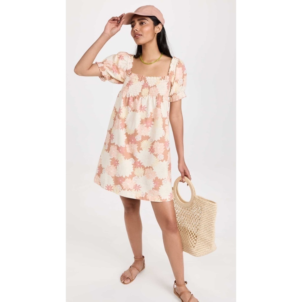 Nwt Faherty Ramona Dress in Warm Jicaro Island Size Small